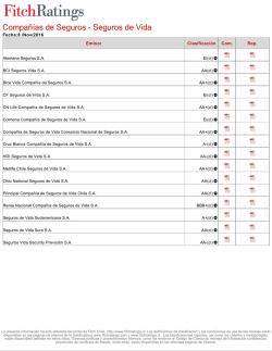 Compa&ntilde;&iacute;as de Seguros - Seguros de Vida Compa&ntilde;&iacute;as de Seguros