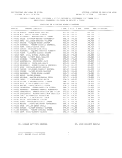 universidad nacional de piura oficina central de admision (oca)