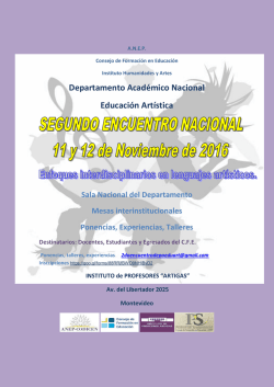 Departamento Acad&eacute;mico Nacional Educaci&oacute;n Art&iacute;stica