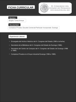 Diapositiva 1 - H. Congreso del Estado de Durango