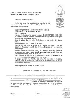 Circular Acampada de Inicio