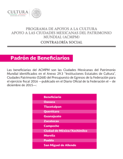 Padr&oacute;n de Beneficiarios