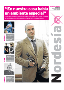 En nuestra casa hab&iacute;a un ambiente especial