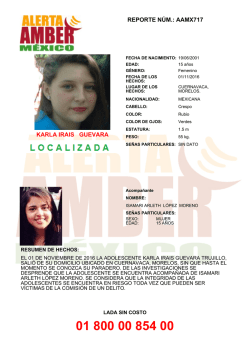 reporte n&uacute;m.: aamx717 karla irais guevara trujillo