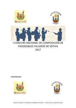 i concurs nacional de composici&oacute;n de pasodobles falleros de x&agrave;tiva
