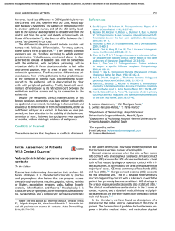 Initial Assessment of Patients With Contact Eczema