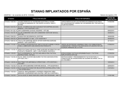 STANAG implantados en Espa&ntilde;a