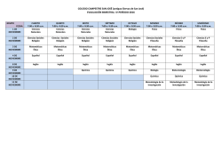 HORARIO BIMESTRALES IV PERIODO 2016