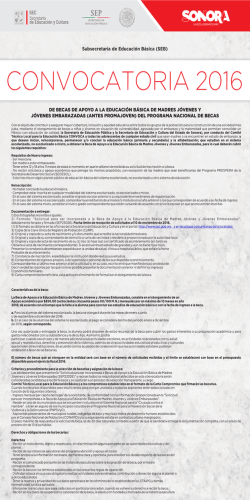 Convocatoria PROMAJOVEN