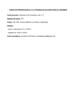CURSO DE PREPARACI&Oacute;N A LA LA PRUEBA DE
