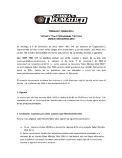 T&eacute;rminos y condiciones de uso