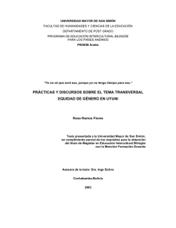 Rosa Ramos - Biblioteca Luis Enrique L&oacute;pez &ndash; PROEIB Andes