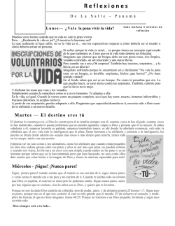 R eflexiones Mi&eacute;rcoles - &iexcl;Sigue! &iexcl;Nunca pares!