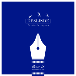 Programaci&oacute;n del Festival Po&eacute;tico Deslinde (PDF