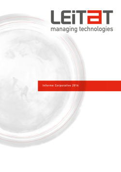 Informe Corporativo 2016