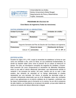 Universidad de Los Andes. N&uacute;cleo Universitario