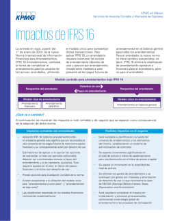 Impactos de IFRS 16