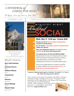 Bulletin - Cathedral of Christ the King