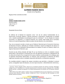 solicitud antv - Centro Democratico