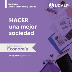Econom&iacute;a - Universidad Cat&oacute;lica de La Plata