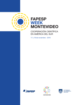 fapesp week montevideo - Asociaci&oacute;n de Universidades Grupo