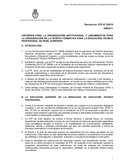 INET/MEyD/P&aacute;g. Nro.1 de 11 ANEXO I &ndash; RESOLUCI&Oacute;N CFE Nro
