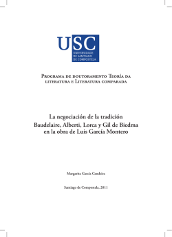 La negociaci&oacute;n de la tradici&oacute;n Baudelaire, Alberti - Minerva