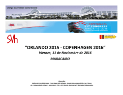 &ldquo;ORLANDO 2015 - COPENHAGEN 2016&rdquo;