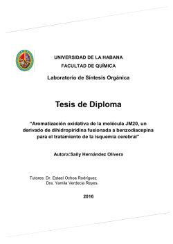 &ldquo;S&iacute;ntesis y transformaci&oacute;n mediante reacciones de oxidaci&oacute;n del