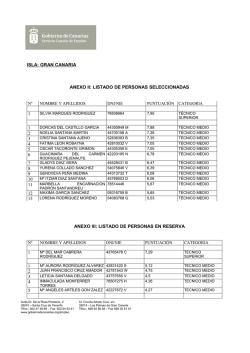 Anexo II y III. Gran Canaria Orientadores