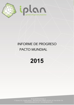 informe de progreso pacto mundial