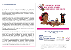 Del 9 al 17 de noviembre de 2016 Madrid, Espa&ntilde;a Presentaci&oacute;n y