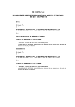 fe de erratas