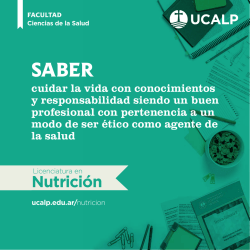 Nutrici&oacute;n - Universidad Cat&oacute;lica de La Plata