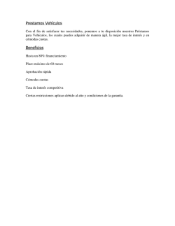 Solicitud de Prestamos Veh&iacute;culos