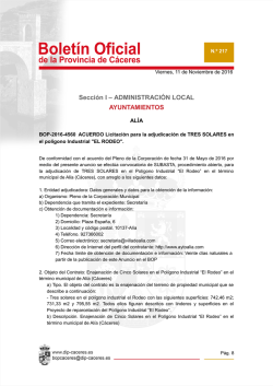 Secci&oacute;n I &ndash; ADMINISTRACI&Oacute;N LOCAL AYUNTAMIENTOS