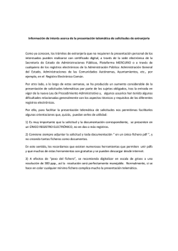 presentaciones telem&aacute;ticas - Pr&aacute;ctica administrativa extranjer&iacute;a