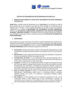 Pol&iacute;ticas de privacidad