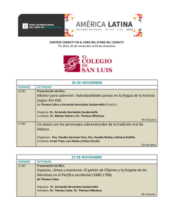 26 DE NOVIEMBRE Medrar para sobrevivir. Individualidades presas