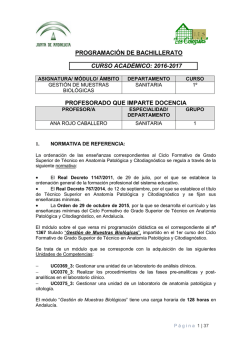 Gesti&oacute;n de Muestras Biol&oacute;gicas