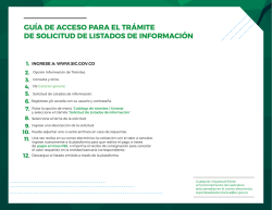 gu&iacute;a de acceso para el tr&aacute;mite de solicitud de listados de