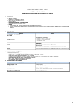 invermet proceso cas n&ordm; 029-2016-invermet convocatoria para la