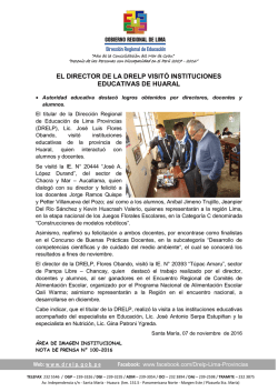 nota completa - Direcci&oacute;n Regional de Educaci&oacute;n Lima Provincias