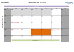 calendario escolar 2016-2017