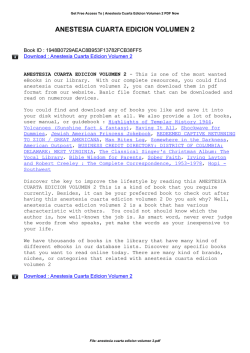 Anestesia Cuarta Edicion Volumen 2
