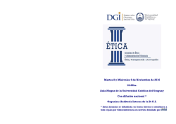 Martes 8 y Mi&eacute;rcoles 9 de Noviembre de 2016 18:00hs. Aula