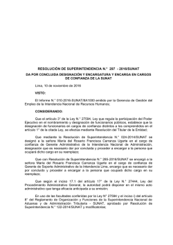 RESOLUCI&Oacute;N DE SUPERINTENDENCIA N.&deg; 297