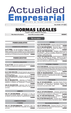 normas legales - Actualidad Empresarial