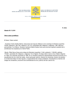 Otros actos pontificios