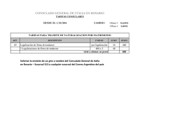 giro postal por el pago de los derechos consulares